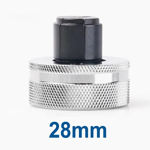 Hydraulic Tube Expander Replacement Heads with Chrome-Plated Knurled Body and Black Hardened Expanding Tip for Refrigeration Copper Pipe Installation and Maintenance (28mm)