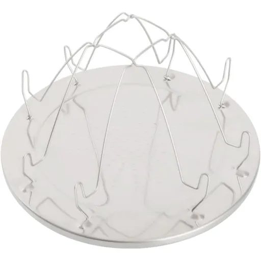 Folding Toast Rack 4-Slice Stainless Steel Round Design for Camping and Barbecue