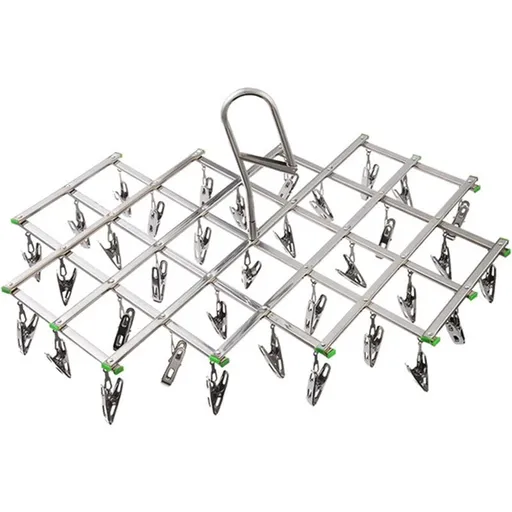 Stainless Steel Drying Racks With 35 Clothes Pegs For Socks, Shorts, Underwear And Baby Clothes