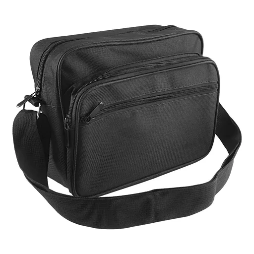 Canvas Tool Bag Shoulder Bag Hardware Kit Thick Collection Pockets Electrician Bag Black Multi-compartment tool bag