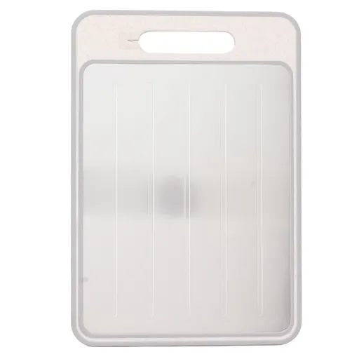 Defrosting Cutting Board Double Sided Chopping Board with Knife Sharpener for Kitchen Cooking Khaki