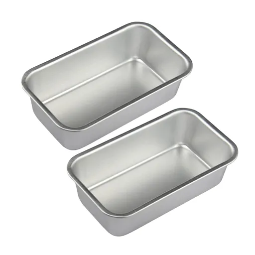Baking Pan Mini Bread Loaf Pans Loaf Pan Set of 2, Aluminum Alloy Loaf Pans Nonstick Baking Loaf Pan Meatloaf Cake Pan for Home