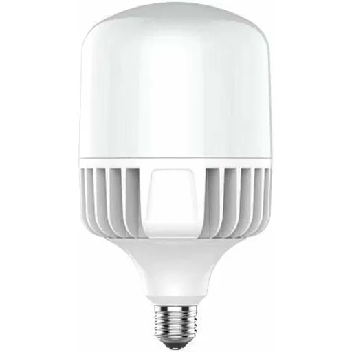 LED Bulb E-40-60W - Cool Light 6500K - 6000 Lm - Turbine Design And Heat Sink Plate - Industrial And Outdoor Lighting,