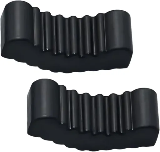 2 PCS Car Jack Stand Pads, 3 Ton Anti-slip Rubber Floor Jack Protection Sleeve, Cushioning Shock Absorption Rack Pad, Multi-functional Maintenance Accessory for Cars SUVs Trucks (Black)