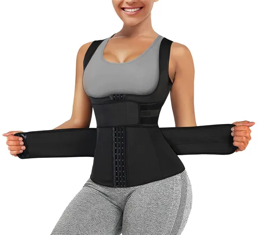 Waist Trainer Vest For Women Corset Trimmer Belt Slimming Body Shaper Tummy Control Cincher - XL