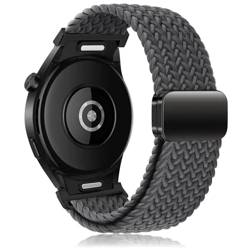 Braided Strap for Samsung Galaxy Watch 6 4 classic/5 Pro 45mm 47mm 43mm 44mm 40mm Magnetic Strap Without Gap Galaxy watch 6 band space gray space gray 6 classic 43mm 47mm