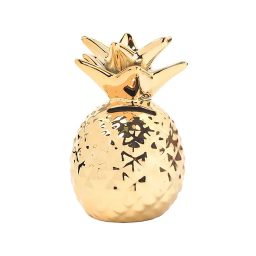 Ceramic Piggy Bank Pineapple Money Box Home Decor 8x13cm