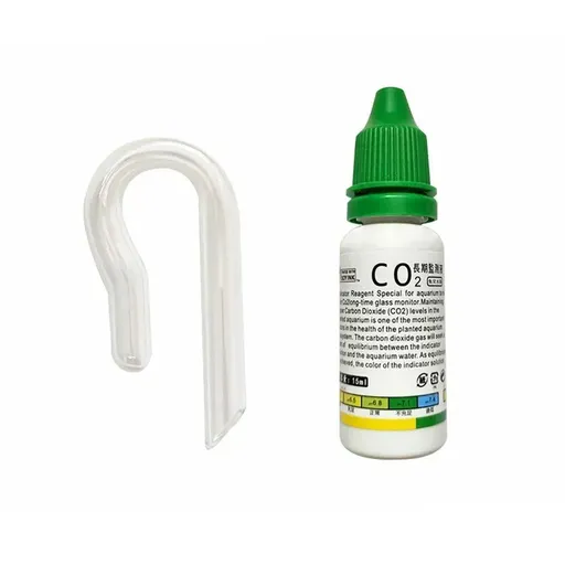 Aquatic CO2 Drop Checker Glass Aquarium Monitor Kit Accurate Fish Tank Tester - Hook shape