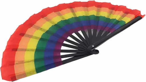 Hand Held Fan For Women Foldable,Chinese Vintage Silk Folding Fans,Large Fan,Chinese Tai Chi Fan,Portable Colorful Elegant Dancing Party Cloth Gift Decoration