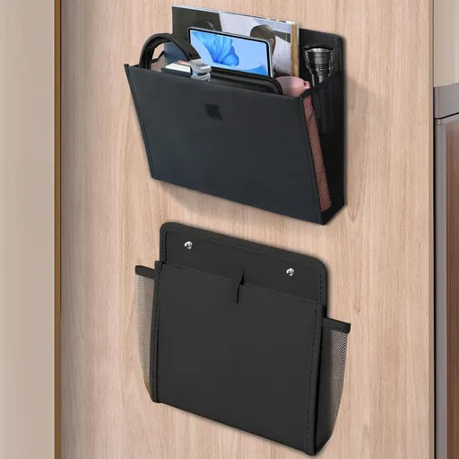 Storage space for campers with self-adhesive motorhome accessories Essentials Caravan Gadgets, 34 x 29 x 14 cm Foldable wall-mounted organizer for bedroom, office, bedside table desk