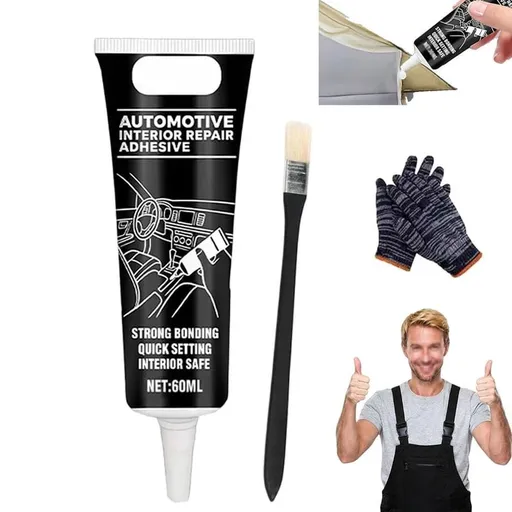 Waterproof Car Headliner Repair Glue, Car Headliner Repair Adhesive ,High Strength Adhesive for Sagging Car Ceiling & Interior, Strong, for Car Fabric, Leather & Trim
