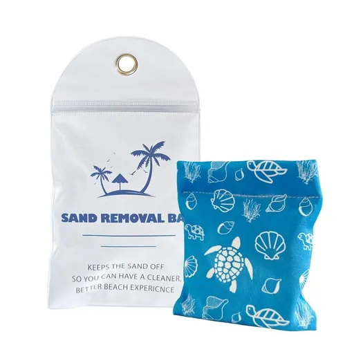 Beach Sand Remover, Sand Bag, Essential Gift for Beach Vacation Camping Trip, Beach Sand Bag(Ocean)