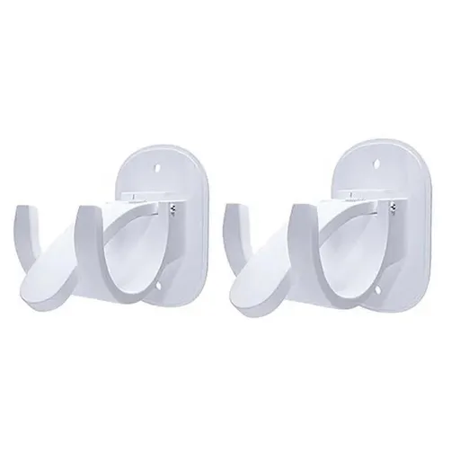 4pcs Curtain Rod Brackets, No-Drill Curtain Rod Holders Hooks