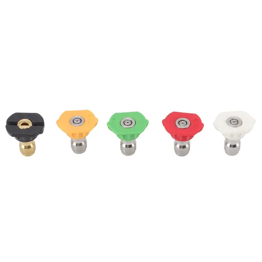 5PCS Pressure Washer Nozzle Big Fan Shape Power Washer Nozzle Tips Rinse Jet Stream Nozzle Kit 055 1.449mm / 0.06in