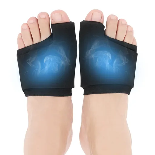 A pair Forefoot Toe Ice Pack, Ball of Foot Pain Relief Cold&Heat Therapy Gel Foot Ice Pack for Swelling, Plantar Fasciitis, Blisters, Bunions, Hallux Valgus, Sport Injuries, Flat feet