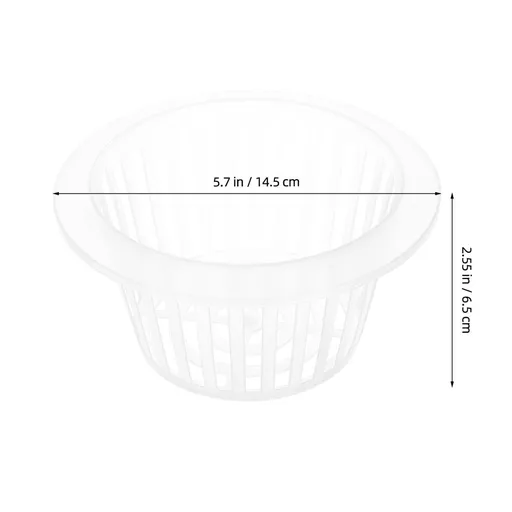 10Pcs Meshpot Orchid Pot Hydroponic Planting Basket Transparent PP for Indoor Gardening