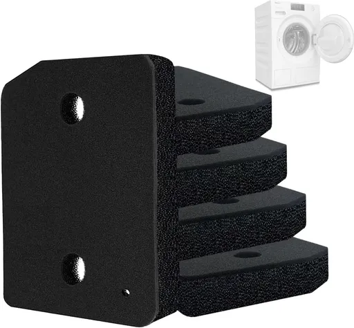pieces - Dryer Filter Sponge Filter - Dryer filters suitable for Miele T1 - Filter sponge foam - Filter - Dryer base filter - tumble dryer plinth filter - 210 x 155 mm - Black
