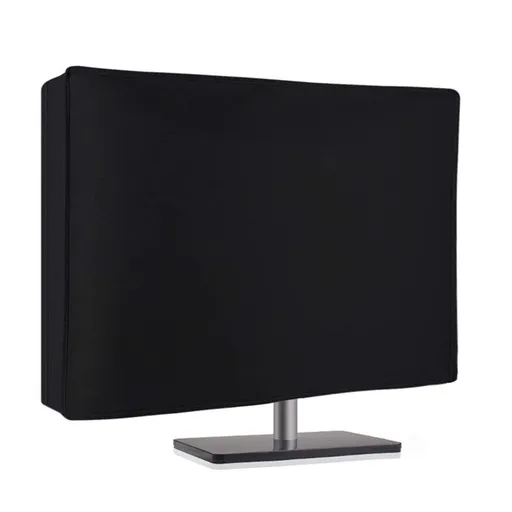 Waterproof Computer Monitor Dust Cover, Black Full Body Cover for Computer Screen Anti-Static LCD-Silky HD Panel Dust Protective Sleeve （BLack 71*10*46cm）