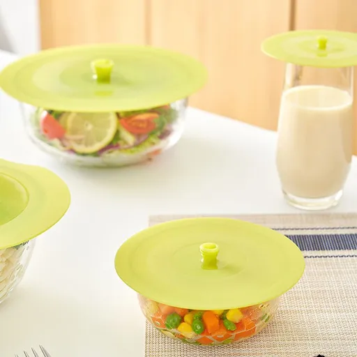 KM Silicone Food Grade Universal Bowl Lid 1364 diameter 18.5cm Color random delivery