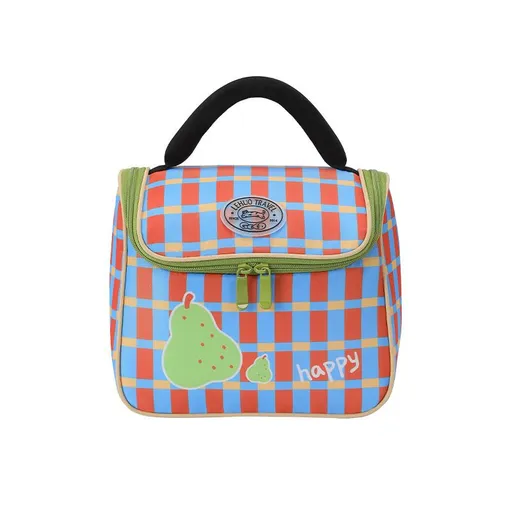 Blue Insulated Lunch Bag - Portable Lunch Tote with Thickened Aluminium Foil Lining for Office Workers, Students, School Meals and Daily Food Carry