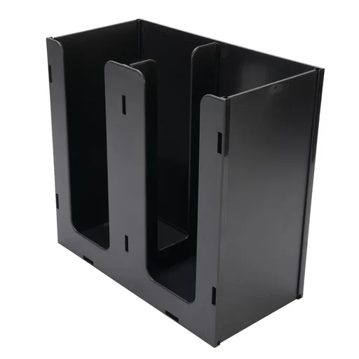 Paper Cup Dispenser Acrylic Coffee Cup Storage Organizer Holder with 2 Compartments for Countertop Kitchen Coffee Shop