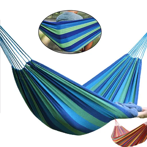Hammocks for Adults Canvas Blue 1Set 110x31in