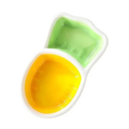 Ceramic Dipping Bowls, Porcelain Soy Sauce Dish, Carrot Shaped Serving Dish Fruit Tray Food Storage, for Tomato Sauce Condiments Home Party Use