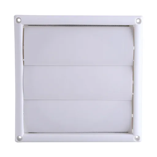 1 PC Plastic Air Vent Grille Cover 3 Flaps Wall Duct Ventilation Grill With Net New 20*20cm