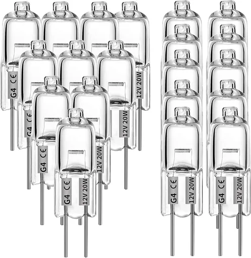 G4 halogen lamps 20W 12V - Warm white - 20 Pack 20pcs 20W 20pcs
