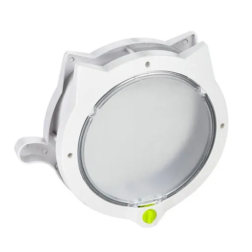 Cat Ear Pet Door for Cats and Dogs Easy In and Out Access Durable Pet Supplies - White