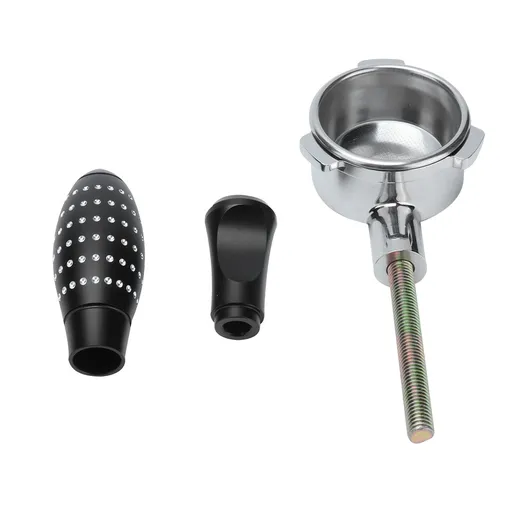 Bottomless Portafilter Frosted Texture Fine Filter Bowl Food Grade Material Comfortable 54mm Coffee Handle Bottomless