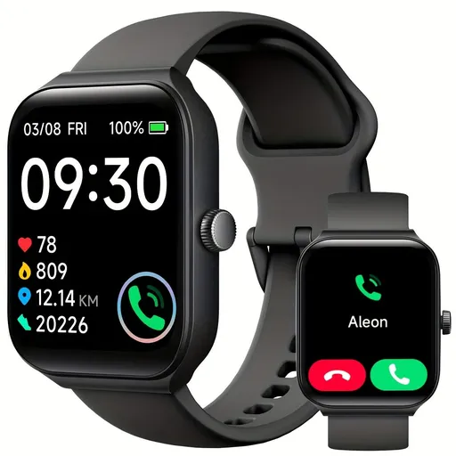 Smartwatch, men's and women's, 4.95cm fitness tracker, supports answering/making calls, wireless sleep tracking / 50 exercise modes, fitness watch, holiday gift, Valentine's Day gift