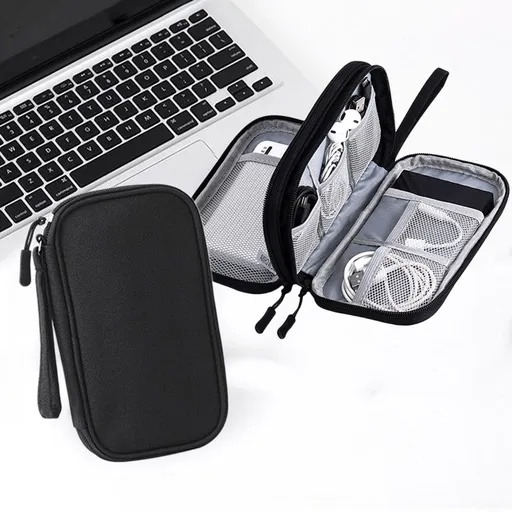 Electronic Bag, Travel Cable Organizer, Small Cable Organizer Case Waterproof Accessories Pouch, Travel Electronic Carrying Case For Cord, Charger, Phone, Earphone