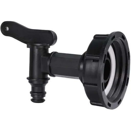 IBC Tank Connector S60X6 Quick Coupling Outlet 15mm Lightweight Durable Plastic for 1000L Water Tank