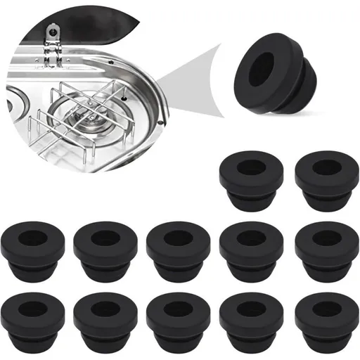 12 Piece RV Gas Cooker Rubber Tips Heat Resistant Flexible Durable 5 mm