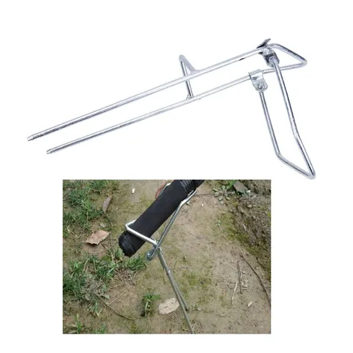 3 Pack Fishing Rod Holders Fish Pole Holder Portable Adjustable Foldable Bracket Stand Folding Stake Ground Support Rack for Bank Fishing Beach Sand Soil Spike
