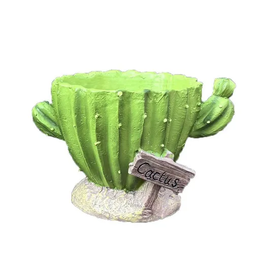 Cactu-Shaped Resin Planter - Mini Multi-Opening Flower Pot for Desktop, Garden, Office Decor, Unique Gift for Plant Lovers (Cactu)