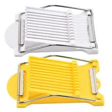 2 Pack Luncheon Meat Slicer, Egg Cutter, Fruit Soft Cheese Slicer, Strengthened Stainless Steel Cutting Line, 10 Slices Evenly Cut，Original Box