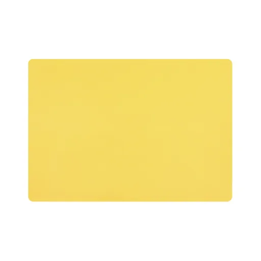 1 Piece Placemats,Plastic Table Mats, Rectangle Heat-Resistant Place Mat,Water-Proof Non-Slip Dining Table Mats,Wipeable Washable, Yellow, 43 x 30 cm