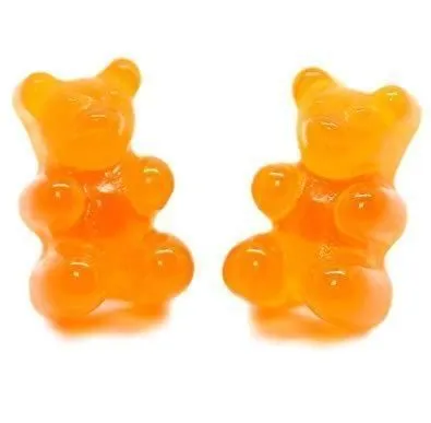 Veile Studios Gummy Bear Earrings - Orange - Studs