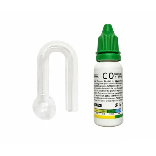 Aquatic CO2 Drop Checker Glass Aquarium Monitor Kit Accurate Fish Tank Tester - Drop shape
