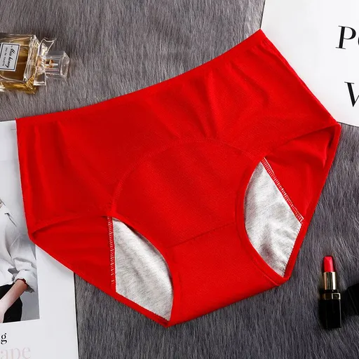 House Of Dasein Physiological Pants For Women Comfortable Mesh Anti Leakage Sanitary Triangular Underwear - Red - 6Xl