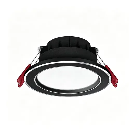 4 Pack Black Silver 7W Tri-Color [Flagship Die-Cast Aluminum] (Cutout 7-9cm) | Recessed LED Downlight | Christmas Flagship Dimmable Contrast 4-Set | Die-Cast Aluminum 3-Color Two-Tone Lamp