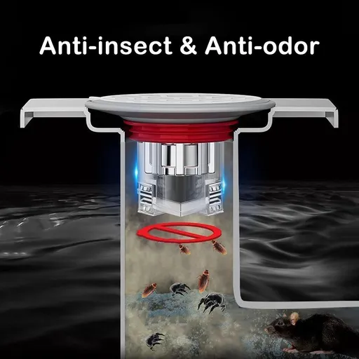 Shower Floor Drain Floor Drain Deodorizer Sewer Anti-Odor Cover Backflow Preventer-One Way Valve durable