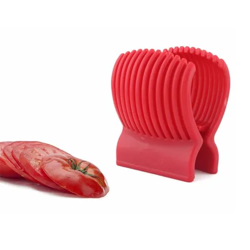 Multiuse Tomato Slicer Holder with Firm Grip Ergonomic Tomatoes Lemons Potatoes Round Fruits Vegetables