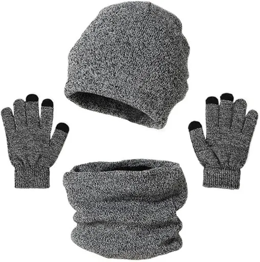 Beanie - Cotton beanie - Warm winter beanie - Scarf - Gloves - Touchscreen gloves - Ski mask - 3-in-1 beanie - Snowboard, skate, riding - Windproof and warm - Soft and comfortable - Warm fleece lining - Neck warmer