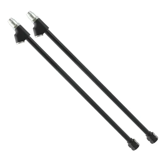 2pcs Tire Air Chuck 355mm/14" Coated Lock-on Dual Head Air Chuck on for Tire 16mm Hex Foot Tyre Inflation Tip
