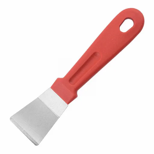 1 Piece Stainless Steel Scrapers, Multifunctional Scraper Cleaning Tool for Cookware, Stovetop, Adhesive, Oven Racks, Grout, Black, 13 x 3.2 cm