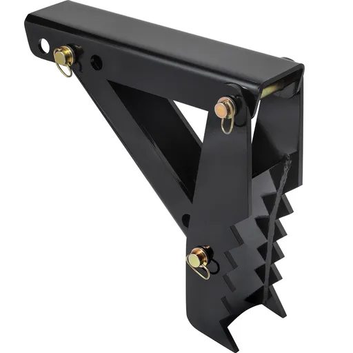 45.7 cm Backhoe Thumb, 12 mm Teeth Thickness Heavy Duty Excavator Thumb, Black Steel Weld On Thumb Attachments with 12mm Bolt-On Design Adjustable Mechanical Thumb for Backhoe/Excavator