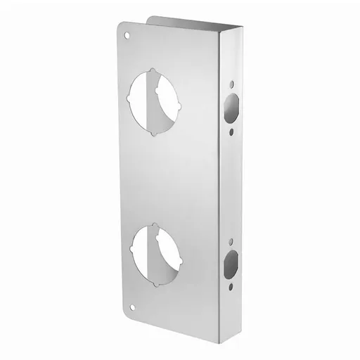 Home Improvement Door Reinforcer Plate, Stainless Steel Deadbolt Cover With 2-3/8 in Backset, 1-3/4 in Thick, Includes Screws